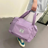 Large Folding Travel Bag Waterproof Duffle Gym Yoga Shoulder Bag