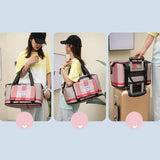 Foldable Travel Duffel Bag Large Capacity Sports Tote for Women