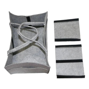 Women Travel Organizer Felt Insert Bag Multi-pockets Diaper Wet Mommy Bag