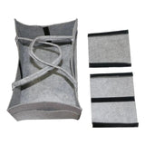 Women Travel Organizer Felt Insert Bag Multi-pockets Diaper Wet Mommy Bag