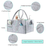 Women Travel Organizer Felt Insert Bag Multi-pockets Diaper Wet Mommy Bag