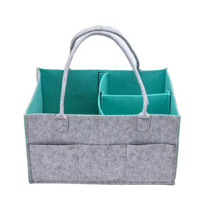 Women Travel Organizer Felt Insert Bag Multi-pockets Diaper Wet Mommy Bag