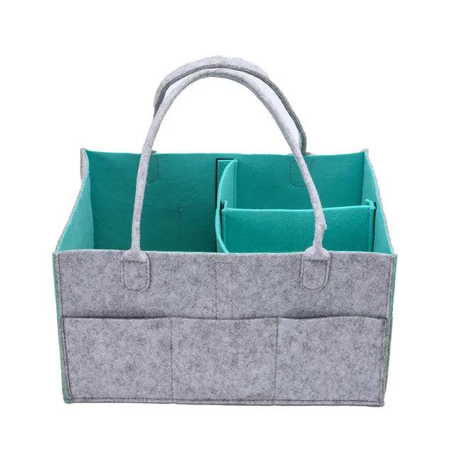 Women Travel Organizer Felt Insert Bag Multi-pockets Diaper Wet Mommy Bag