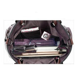 Vintage Lady Handbags Women Shoulder Bags Double Pocket Tote Bags