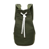 Men's Drawstring Canvas Bucket Bag Backpack
