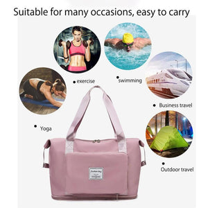 Waterproof Travel Tote Gym Bag Multifunctional Yoga Bag