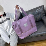 Sport Tote Shoulder Bag Foldable Yoga Gym Large Capacity Travel Bag