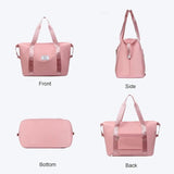 Women Travel Duffel Bag Expandable Large Capacity Lightweight Waterproof