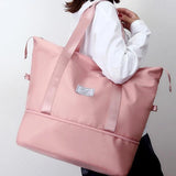 Women Travel Duffel Bag Expandable Large Capacity Lightweight Waterproof