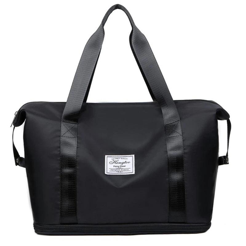 Women Travel Duffel Bag Expandable Large Capacity Lightweight Waterproof