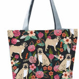 Puppy Print Large Capacity Shoulder Bag for Women