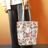 Puppy Print Large Capacity Shoulder Bag for Women