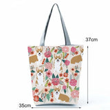 Puppy Print Large Capacity Shoulder Bag for Women