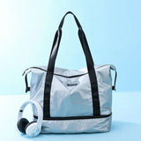 Nylon Gym Duffle Bag Wet Dry Separation Large Capacity Lightweight