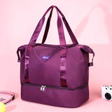 Large Travel Duffle Bag Solid Waterproof Gym Fitness Tote Bag