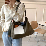 Canvas Shoulder Bag Storage Large Book Bag Handbag