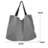 Arrival Lattice Travel Nylon Shoulder Bag For Women Large Capacity Tote
