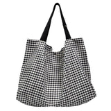 Arrival Lattice Travel Nylon Shoulder Bag For Women Large Capacity Tote