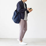 Korea Large Bag Shoulder Bag for Men Crossbody Waterproof Nylon Travel Totes