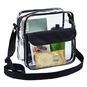 Women's Clear Crossbody Bag Adjustable Long Strap Transparent Pack