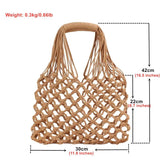 Straw Beach Bag for Women Summer Casual Shopping Travel Handbag