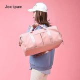 Waterproof Nylon Travel Handbag Women Large Capacity Sports Gym Tote Bags