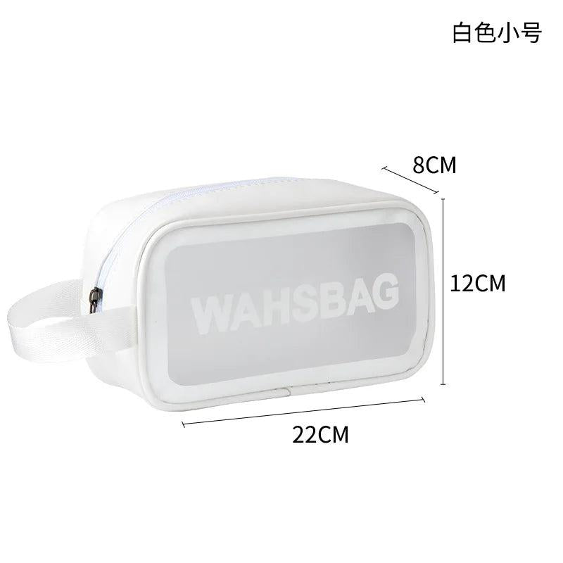 Waterproof Cosmetic Bag Portable PU Transparent Wash Bag