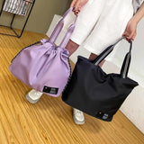 Large Capacity Travel Bag Drawstring Women Fitness Bag Waterproof Yoga Exercise