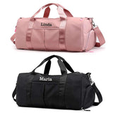 Personalized Duffel Bag Embroidered Gym Travel Wet Dry Pockets Shoe Compartment