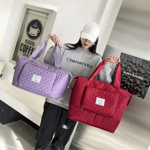 Buylor Large Capacity Duffle Bag for Women Waterproof Foldable Luggage