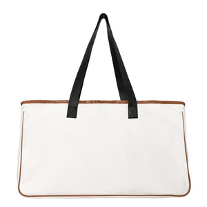 Large Capacity Canvas Tote Bag for Travel and Vacation