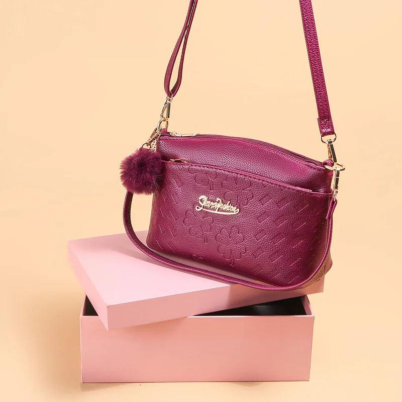 R068 Hourglass Crossbody Bag Wide Webbing Shoulder Purse French Classic Bag