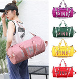 Echoine Woman Leisure Zip Travel Bag Sports Bag Letter Printing