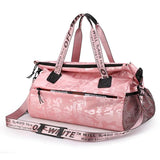 Large Capacity Tote Bag Graffiti Yoga Sports Bag with Shoes Outdoor Travel Handb