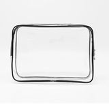 4pcs/set Travel Toiletry Bag Waterproof PVC Cosmetic Case Zipper Closure