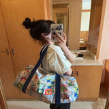 Women Totes Sports Gym Bag Fitness Training Yoga Bags Cartoon Shoulder Messenger