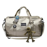 PU Handbag Shoulder Bag for Women Men Leather Travel Bag
