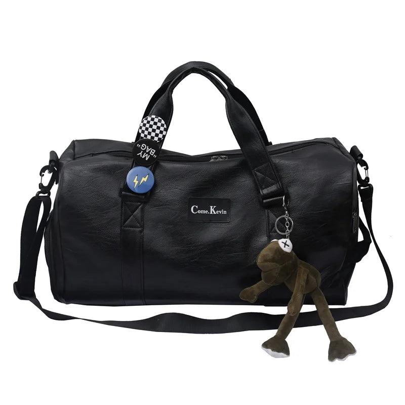 PU Handbag Shoulder Bag for Women Men Leather Travel Bag