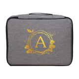 Waterproof Wreath Print Briefcase Handbag Travel Wallet Bag Organizer