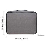 Waterproof Wreath Print Briefcase Handbag Travel Wallet Bag Organizer