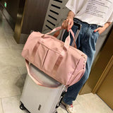 Large Capacity Travel Hangbag Men Women Dry Wet Separation Tote Bag