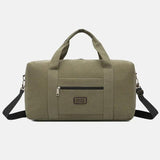Large Capacity Canvas Travel Bag Cut-proof Short Overnight Shoulder Bag Q95