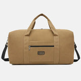 Large Capacity Canvas Travel Bag Cut-proof Short Overnight Shoulder Bag Q95