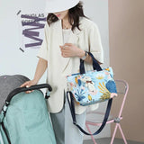 Plant Floral Print Travel Bag for Women Girls Large Capacity Handbag