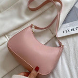 Vintage Leather Chain Handbag Tote for Women