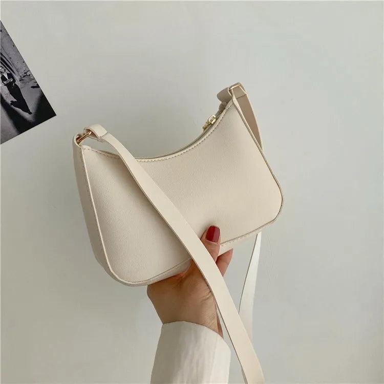 Vintage Leather Chain Handbag Tote for Women