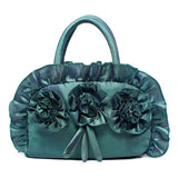 Women Bag Flowers Ethnic Retro Pleated Handbag