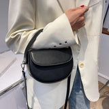 Women's Small Messenger Bag High-quality Texture Saddle Bag
