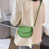 Women's Small Messenger Bag High-quality Texture Saddle Bag