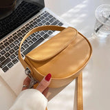 Women's Small Messenger Bag High-quality Texture Saddle Bag